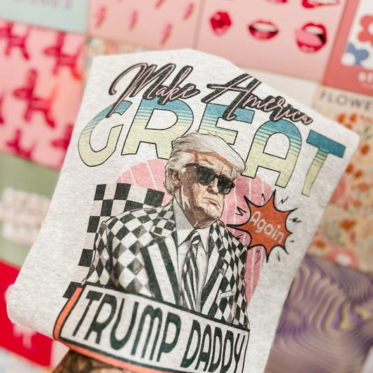 T-shirt MAGA 2024, T-shirt « Make America Great Again », T-shirt « Papa Trump », T-shirt et sweat à capuche Trump 2024 (cadeaux disponibles).