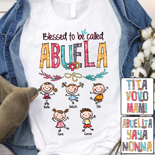 Dios Me Regaló Dos Títulos - T-shirt et sweat à capuche personnalisés pour grand-mère