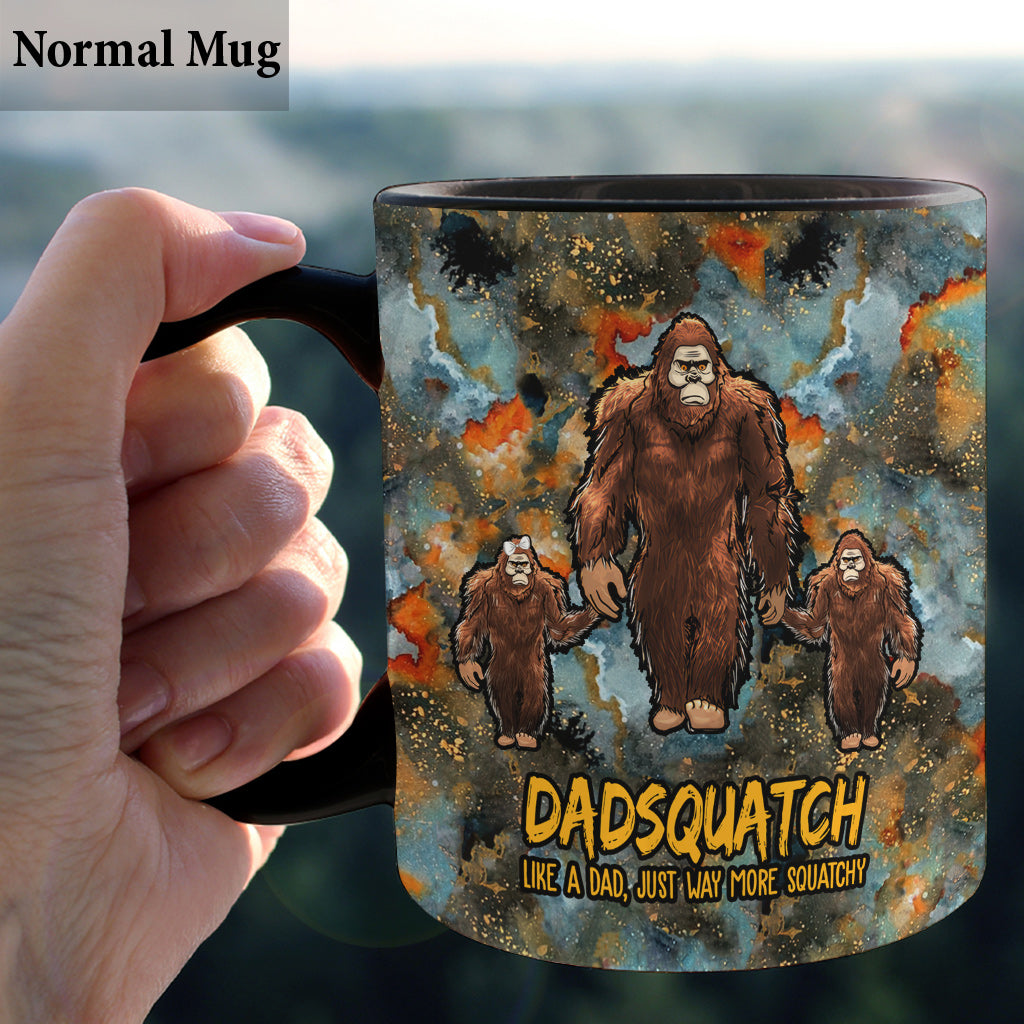 Dadsquatch Plus Squatchy - Mug personnalisé pour papa