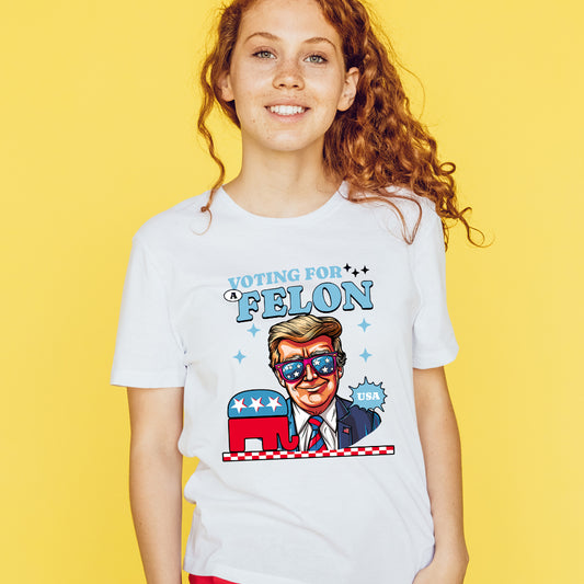 T-shirt « Votez pour un républicain criminel Donald Daddy », T-shirt Trump, T-shirt élections 2024, T-shirt « Soutenez Trump », T-shirt « Votez pour un criminel »