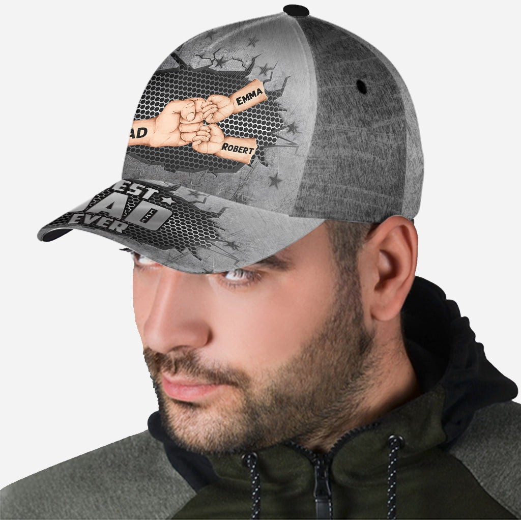 Meilleur papa du monde - Casquette classique personnalisée pour papa