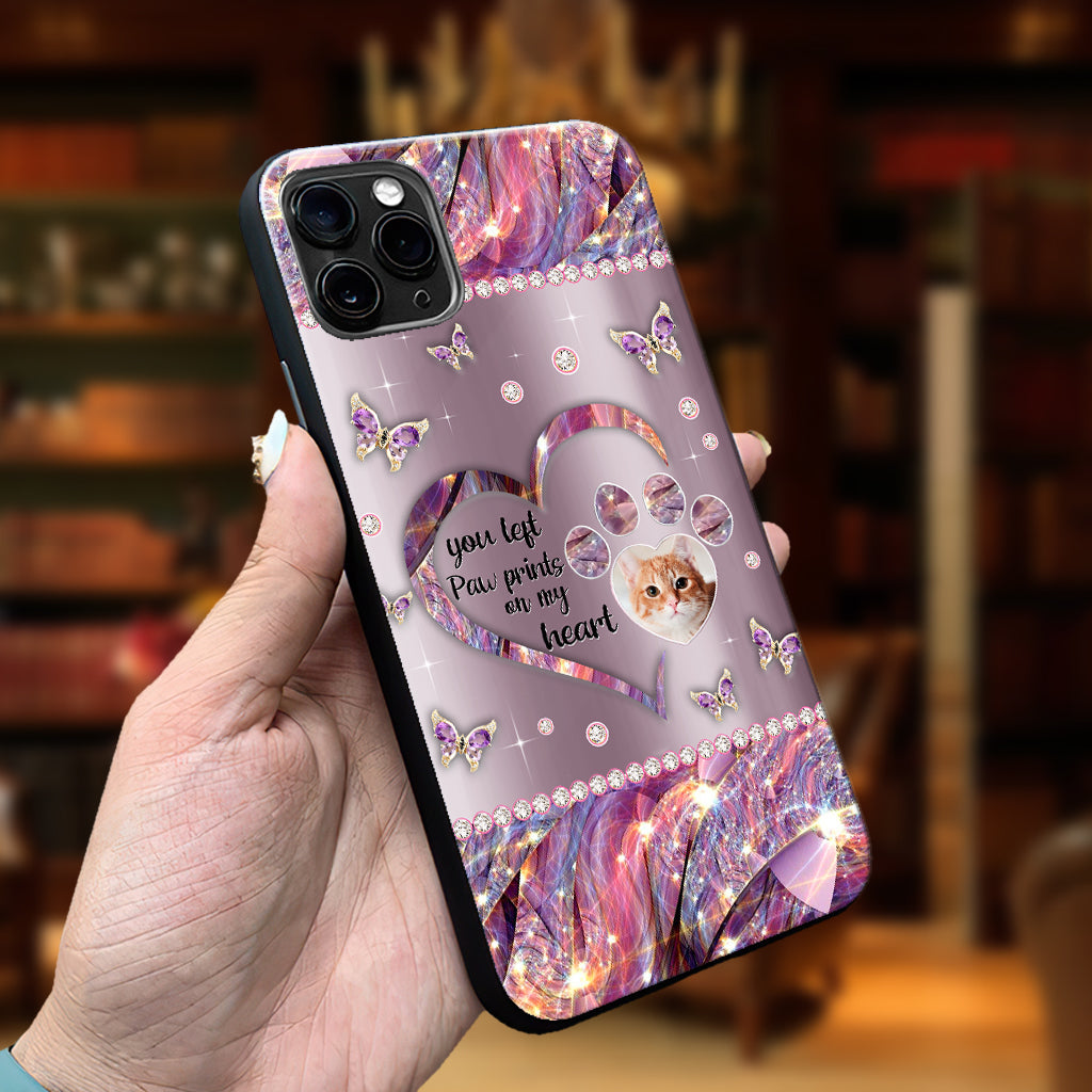 Tu as laissé des empreintes de pattes dans mon cœur - Coque de téléphone personnalisée pour chien