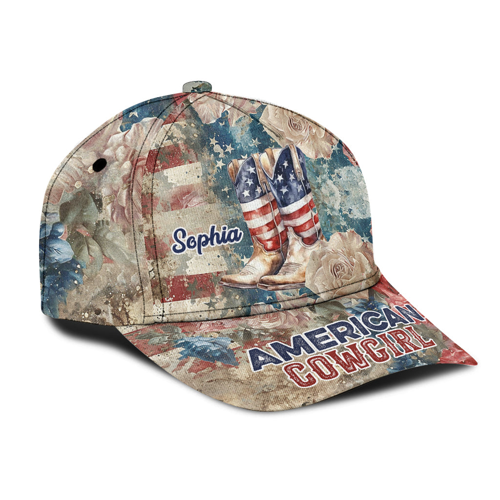 American Cowgirl - Personalized Country Girl Classic Cap