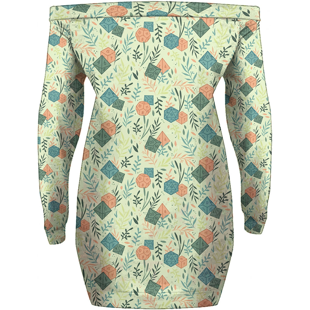 Je dors avec le maître du donjon - Robe RPG personnalisée à épaules dénudées et manches longues