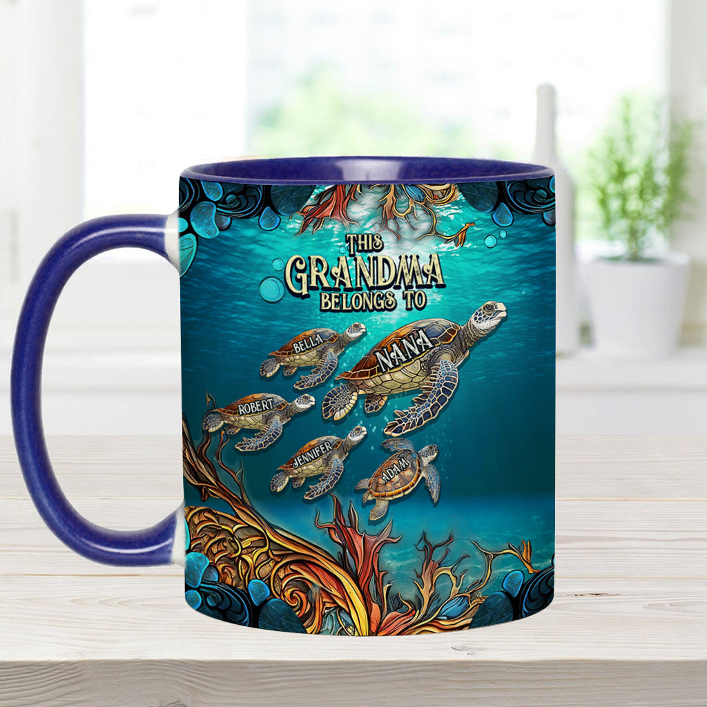 Cette grand-mère appartient à - Mug personnalisé pour grand-mère