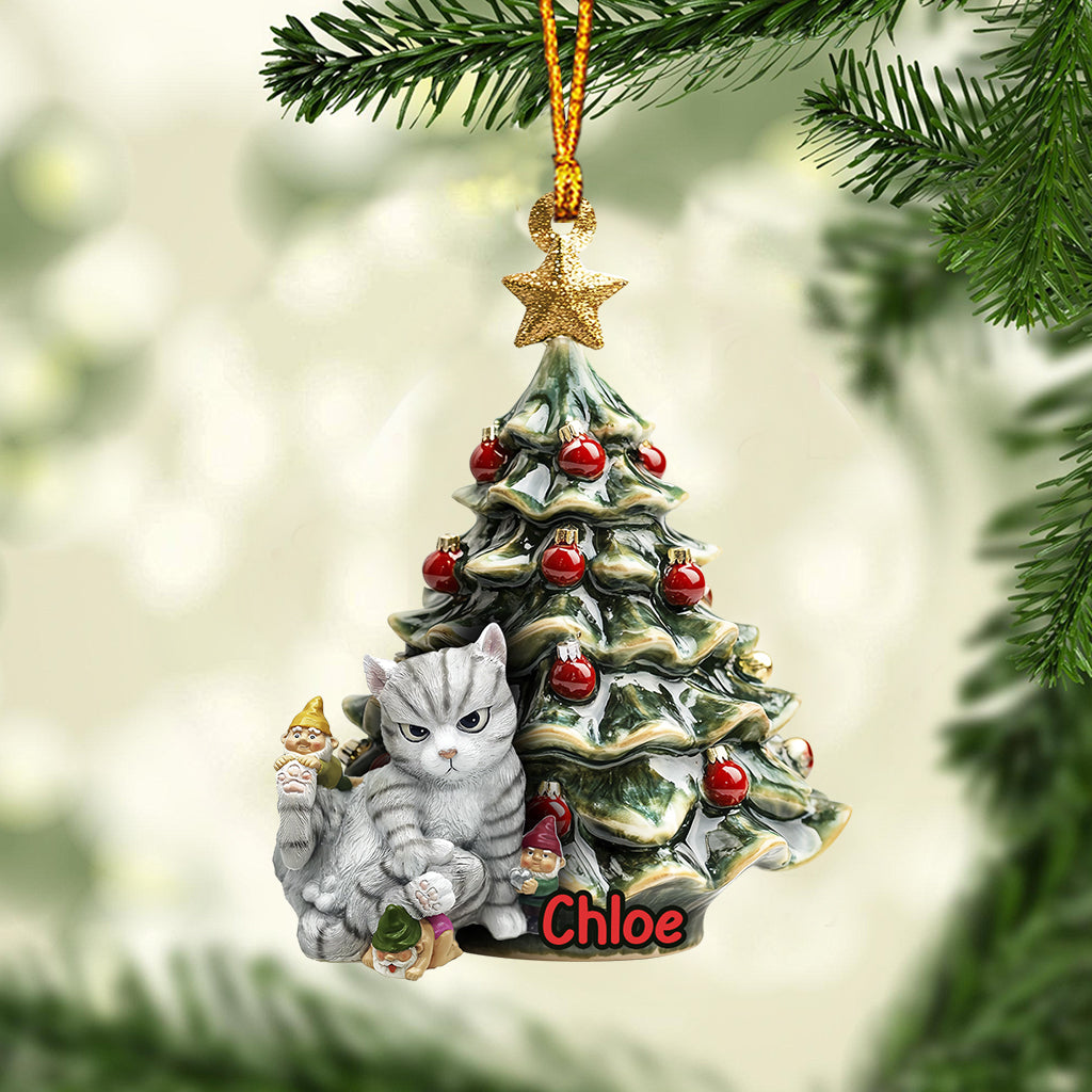 Naughty Cat - Personalized Cat Ornament