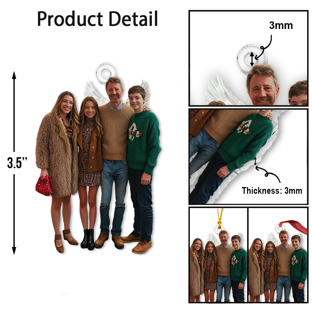 Any Photo Custom Onament - Personalized Family Custom Shaped Ornament