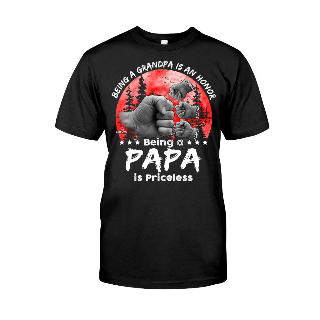 T-shirt et sweat à capuche personnalisés Père-Fils Lune Rouge - T-shirt et sweat à capuche