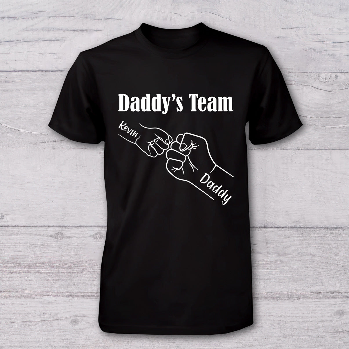 Papa et moi - L'équipe de papa - T-shirt personnalisé pour papa et body pour bébé