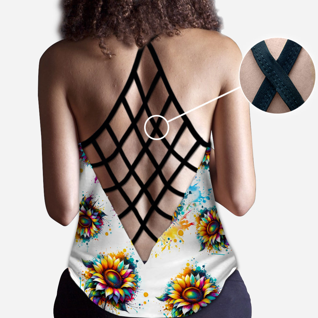 Turtle Lovers - Personalized Turtle Cross Tank Top