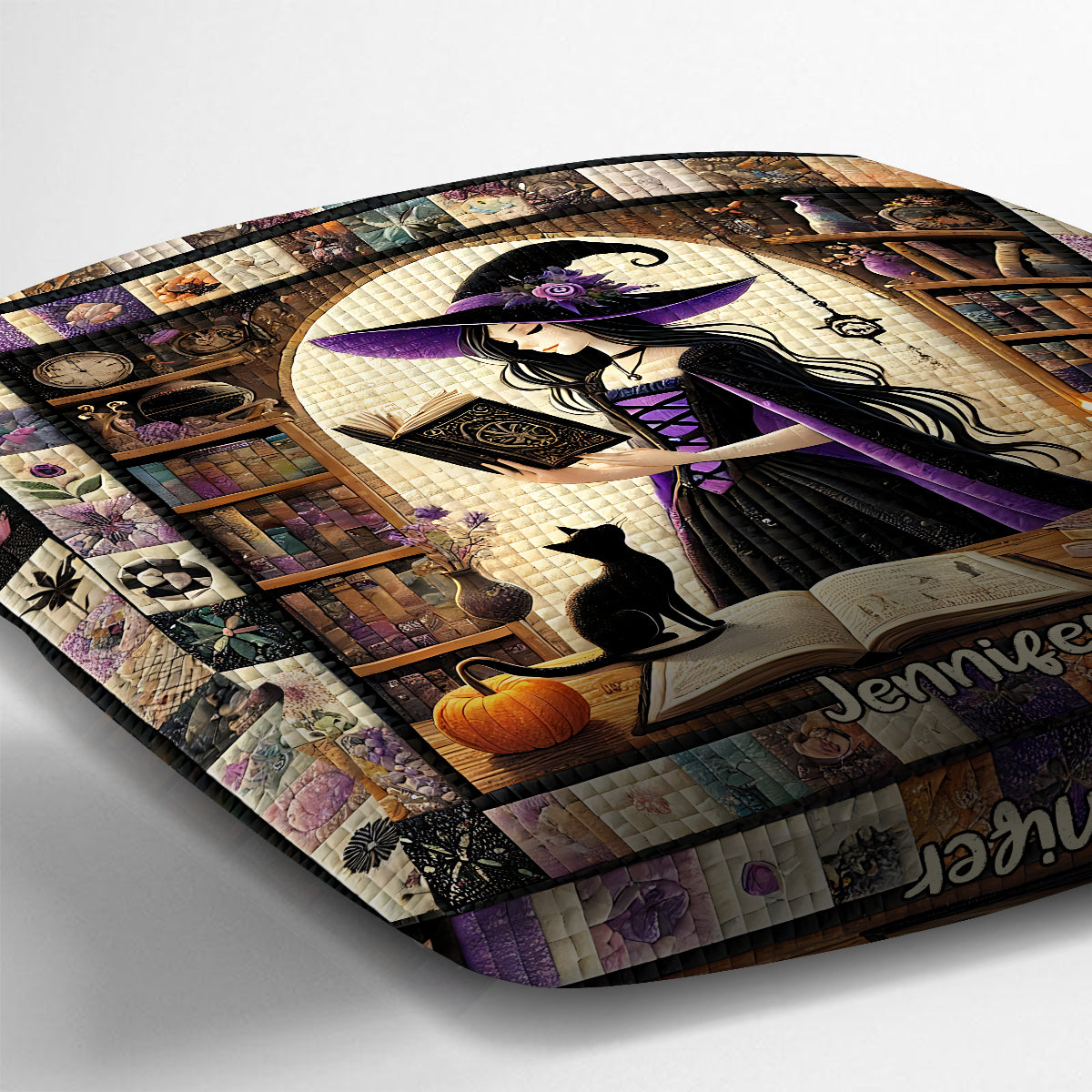 Belle Sorcière - Coussin décoratif personnalisé Sorcière