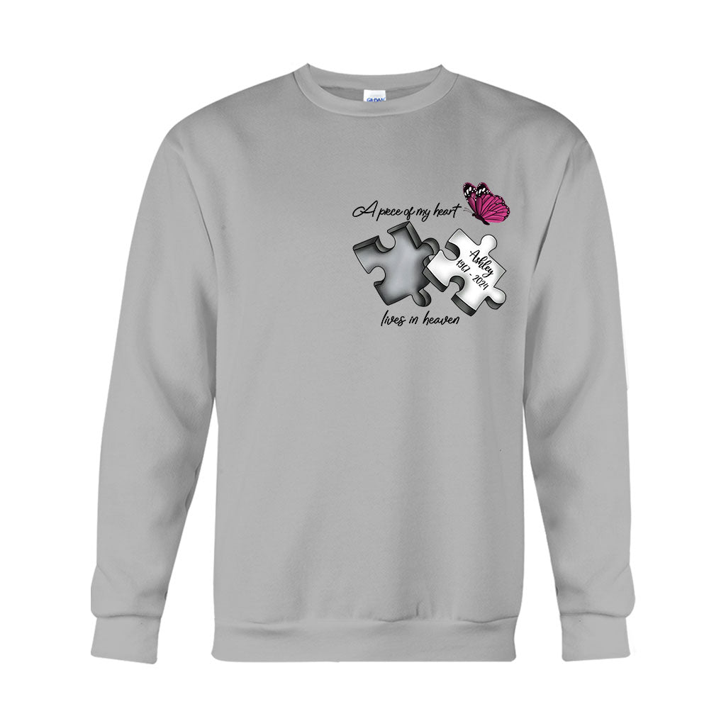 Always On My Mind Forever in My Heart - Personalized Memorial T-shirt And Hoodie