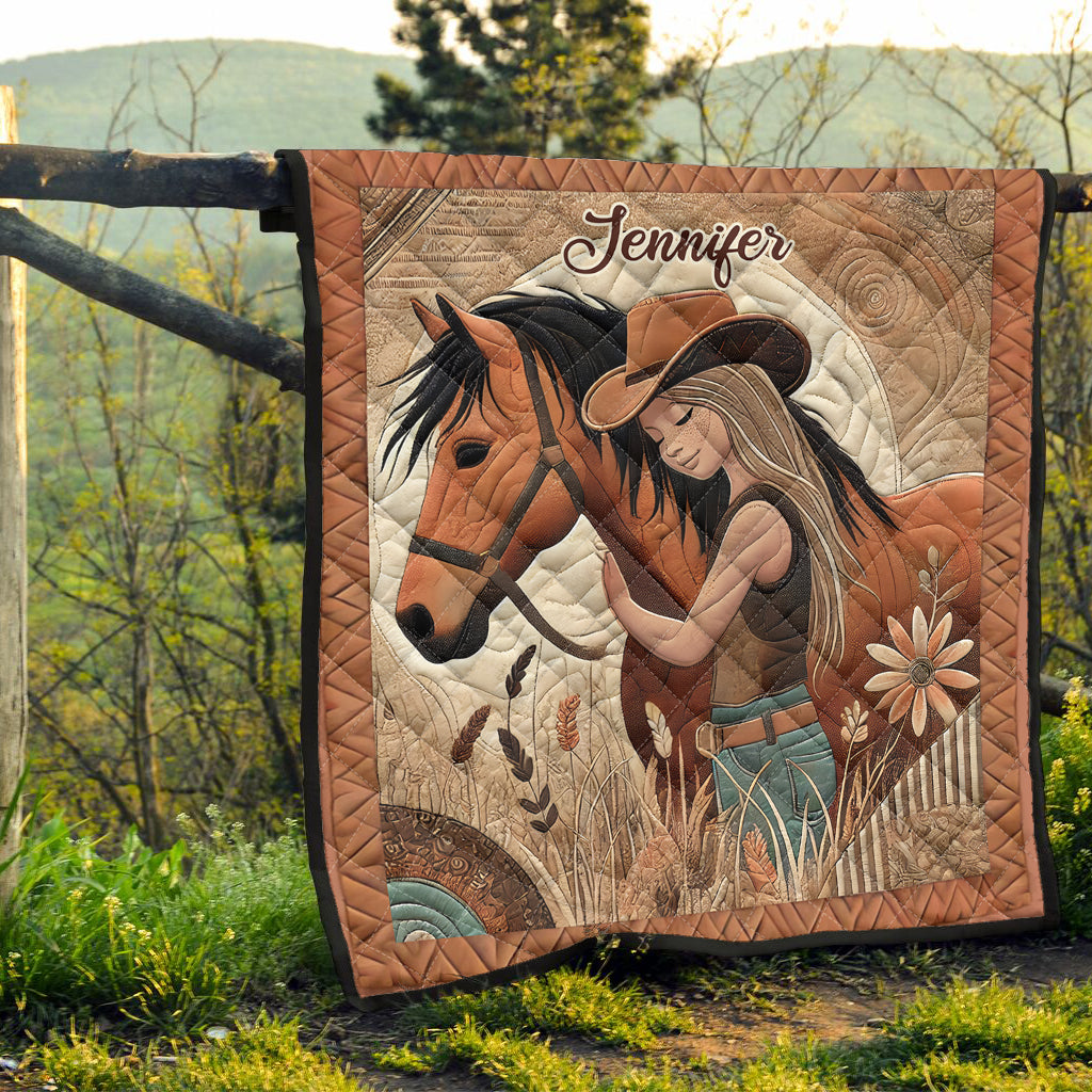 Amoureux des chevaux - Couverture personnalisée sur le thème des chevaux