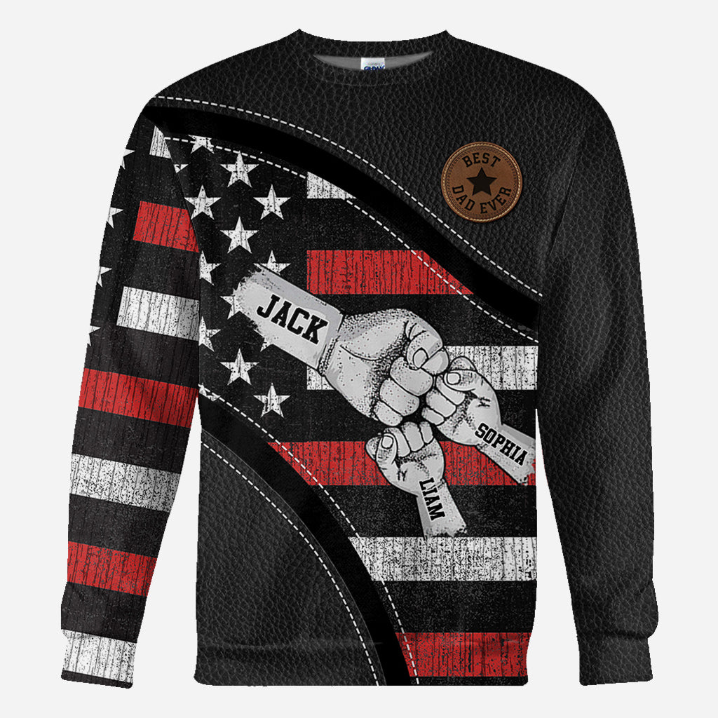 T-shirt personnalisé « Papa et enfants : check ! »