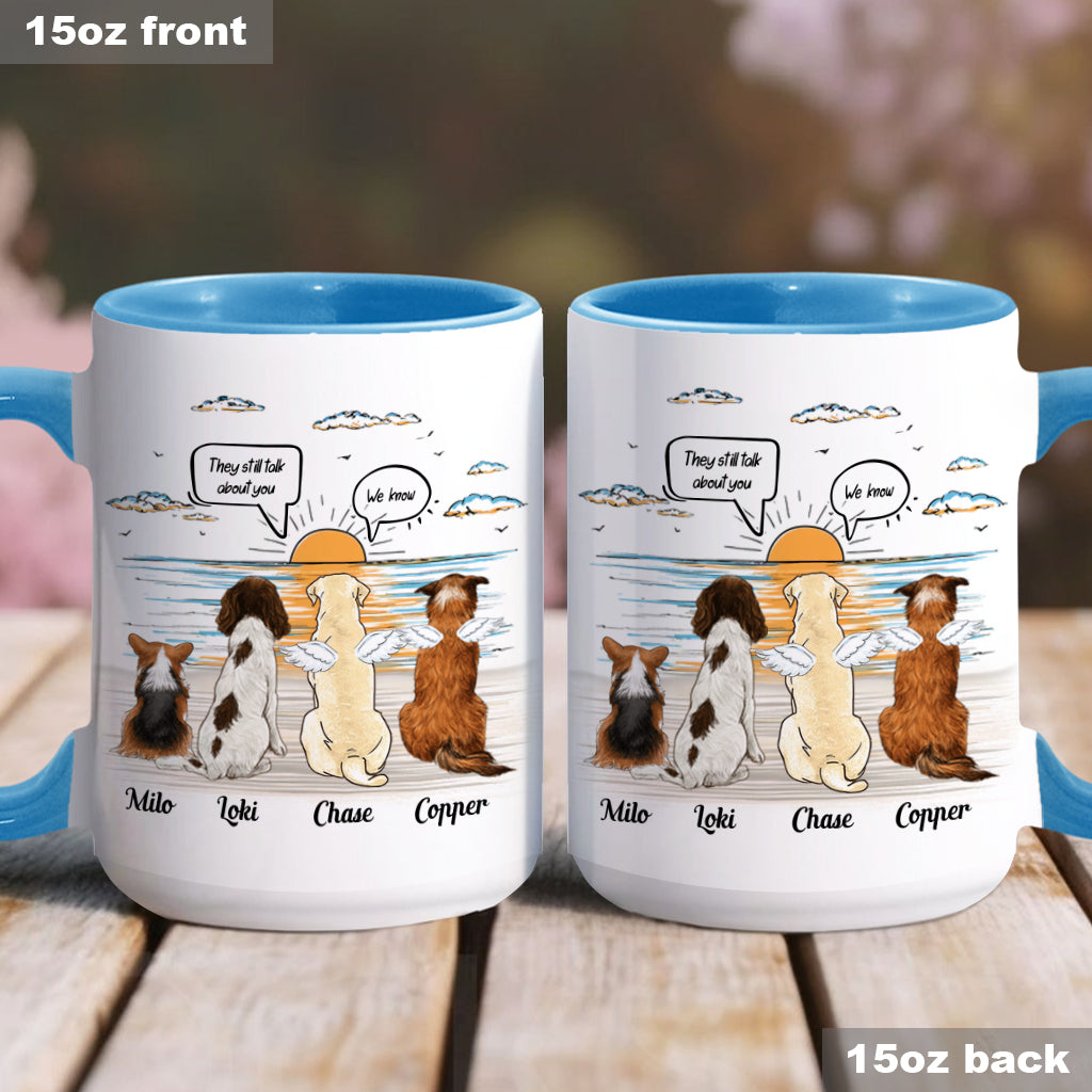 Ils parlent encore de toi - Mug personnalisé avec motif chien