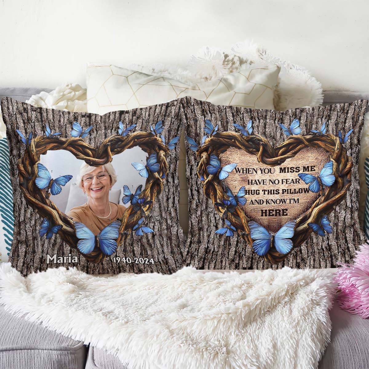 Coussin décoratif personnalisé « Hug This Pillow »