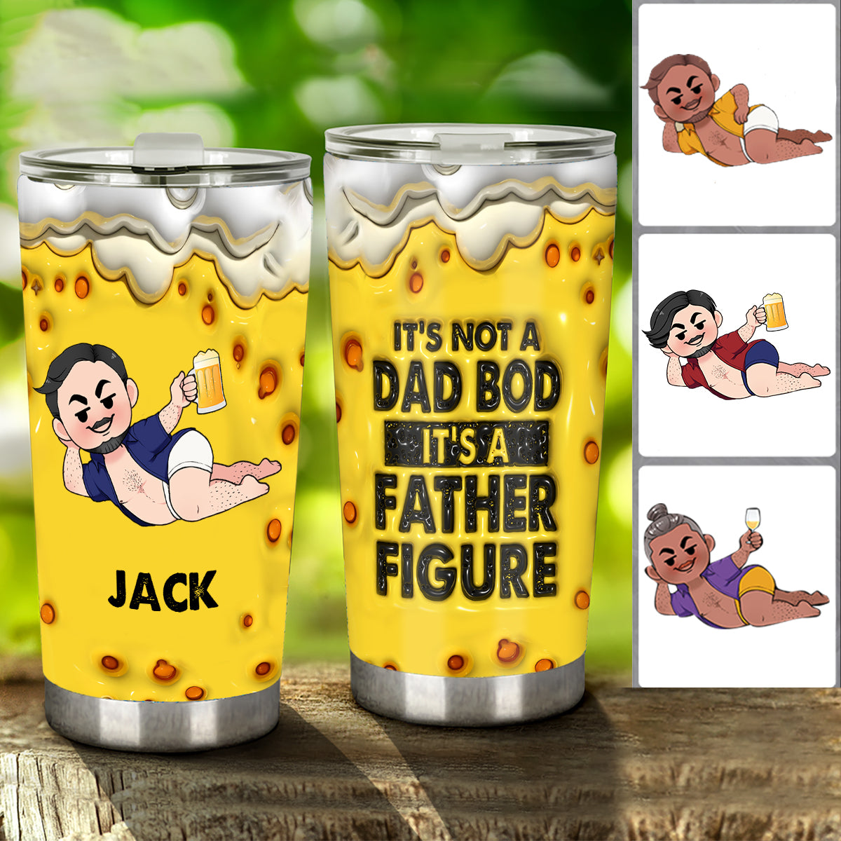 Ce n'est pas un papa, Bob, c'est une figure paternelle - Gobelet personnalisé pour papa