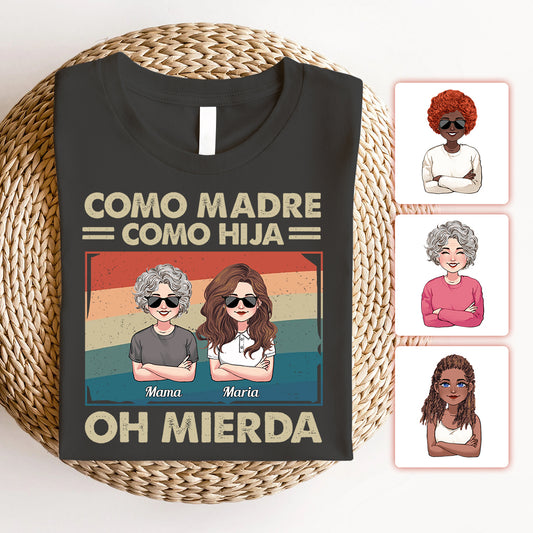 Comme mère comme fille - T-shirt et sweat à capuche personnalisés pour maman