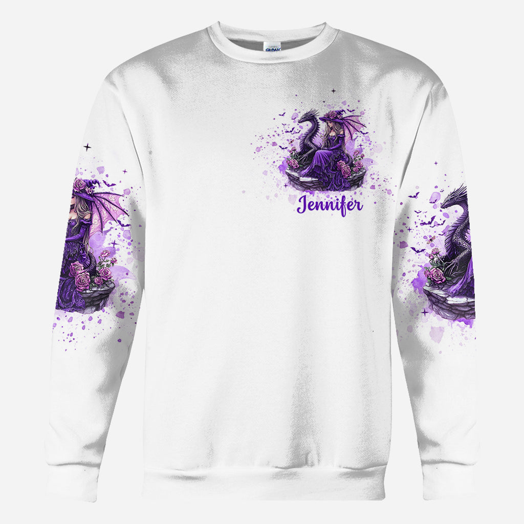 Âme de sorcière, cœur de dragon - T-shirt personnalisé de sorcière