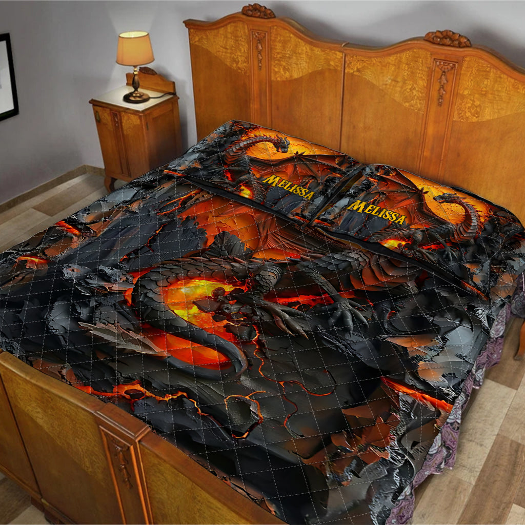 Love Dragons - Personalized Dragon Quilt Set