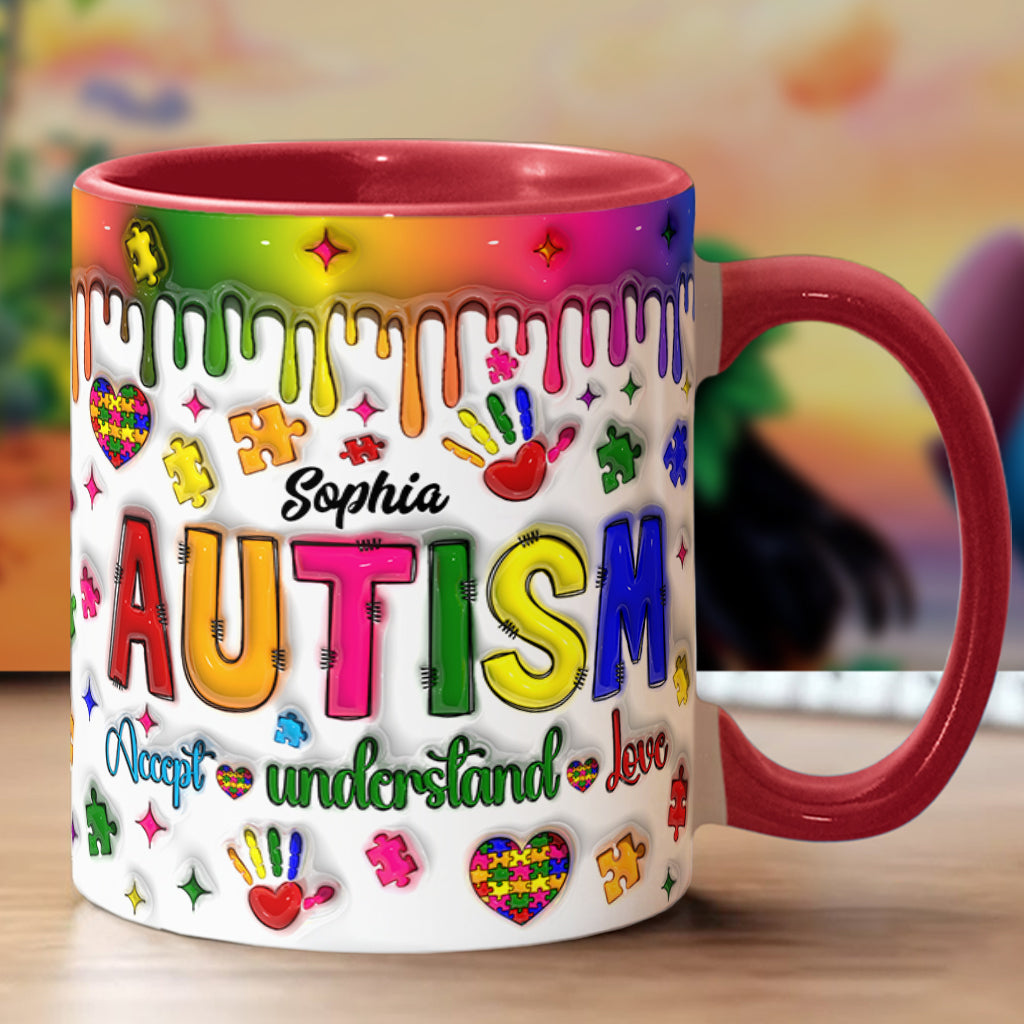 Sensibilisation à l'autisme - Mug personnalisé pour la sensibilisation à l'autisme