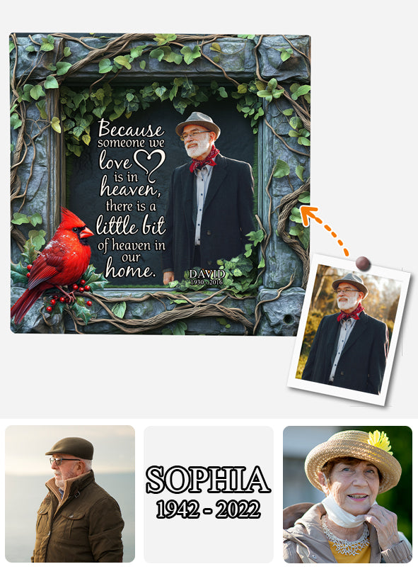 Tu m'as laissé de beaux souvenirs - Pierre commémorative carrée personnalisée