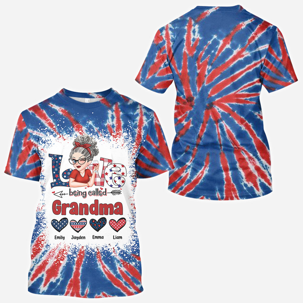 J'adore être appelée grand-mère pour la fête de l'Indépendance - T-shirt personnalisé « Grand-mère »