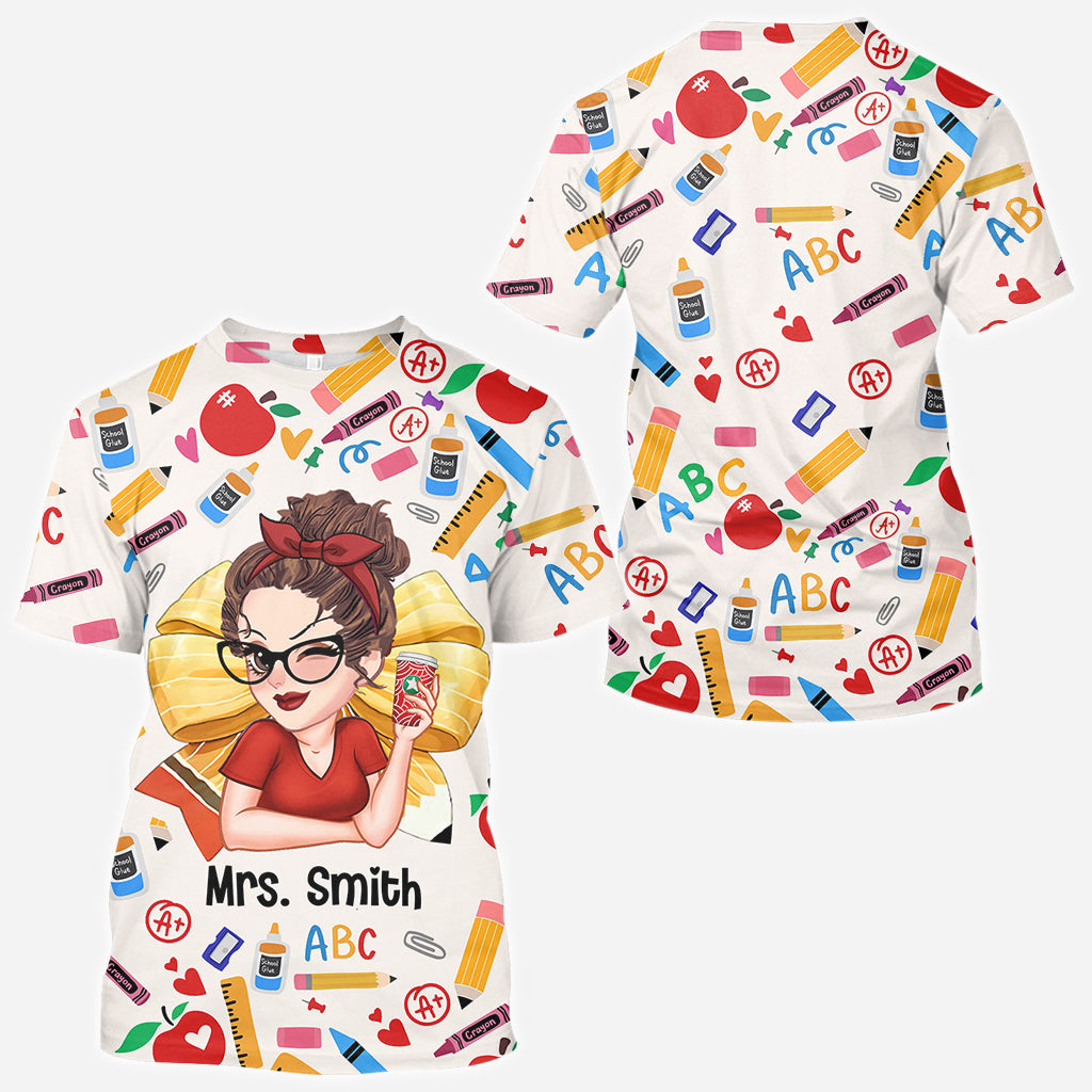 Vie d'enseignant - T-shirt personnalisé pour enseignants