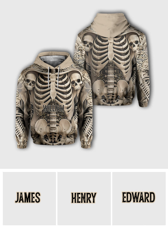 T-shirt personnalisé « Love Skulls » avec motif tête de mort.