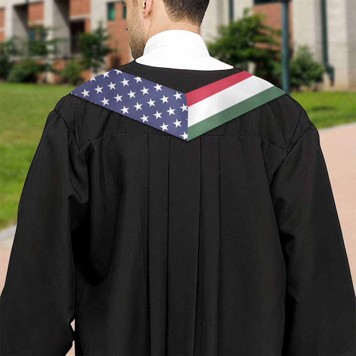 Drapeau du pays, promotion 2024 - Étole de remise de diplômes personnalisée