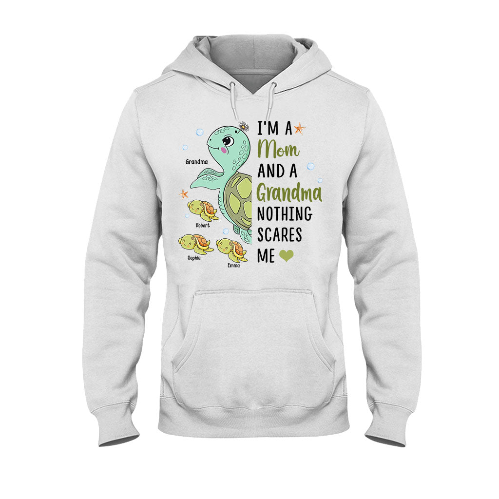 Rien ne me fait peur, mamie (version tortue) - T-shirt et sweat à capuche personnalisés pour mamie