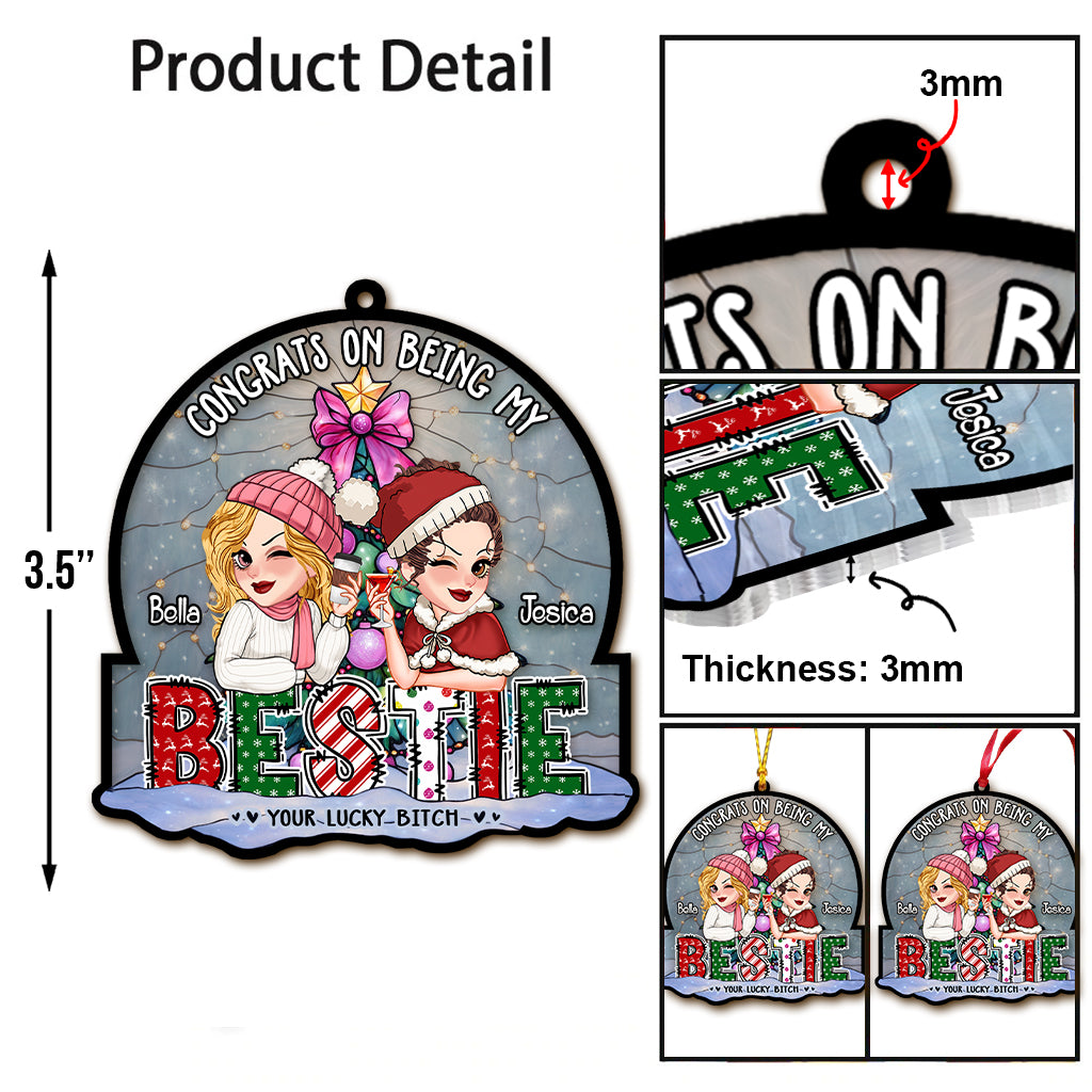 Nous sommes plus que des amies, nous sommes comme une toute petite bande - Ornement personnalisé pour meilleure amie