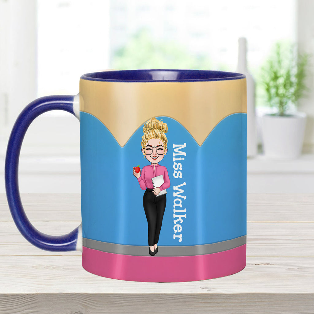 Teacher's Pencil - Personalized Teacher Accent Mug