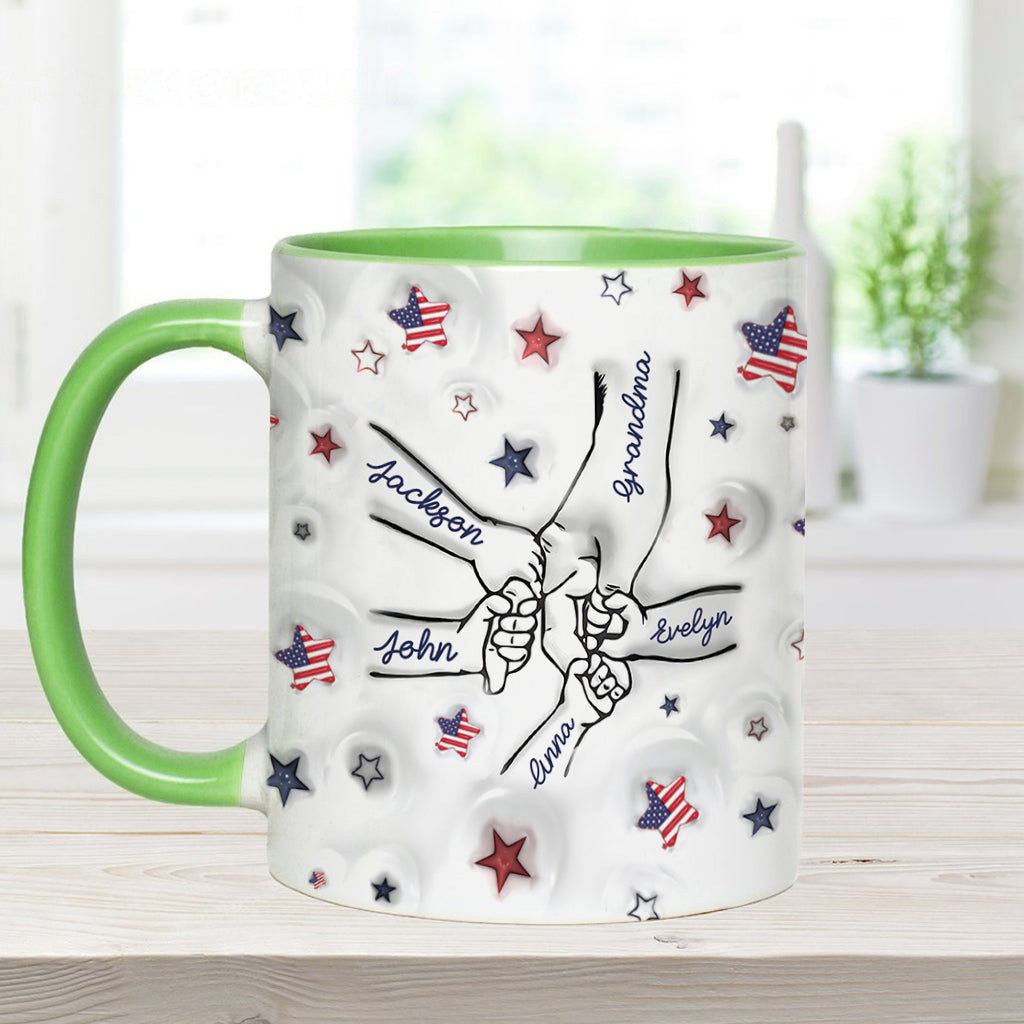 Mug personnalisé « Grand-mère fière, maman, tante »