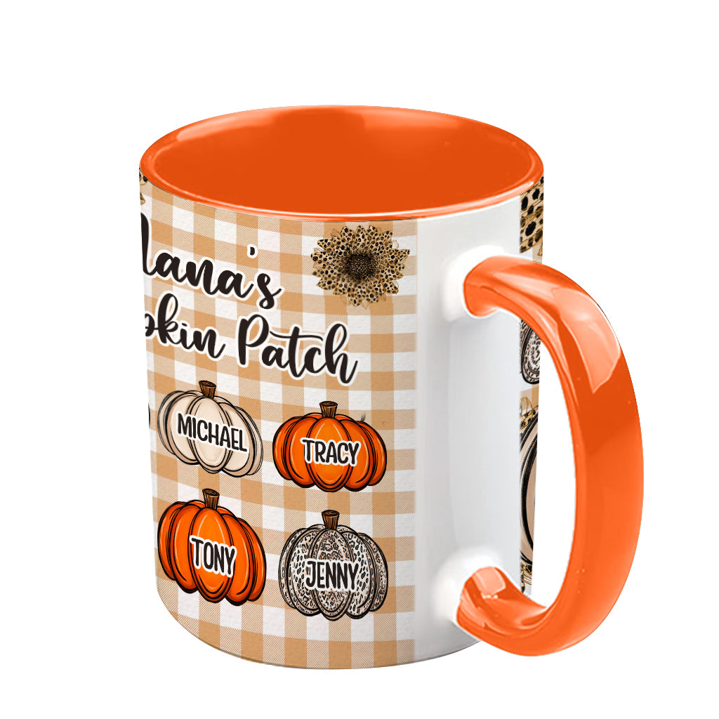 Mug personnalisé « Petites citrouilles de grand-mère » (titre au choix)