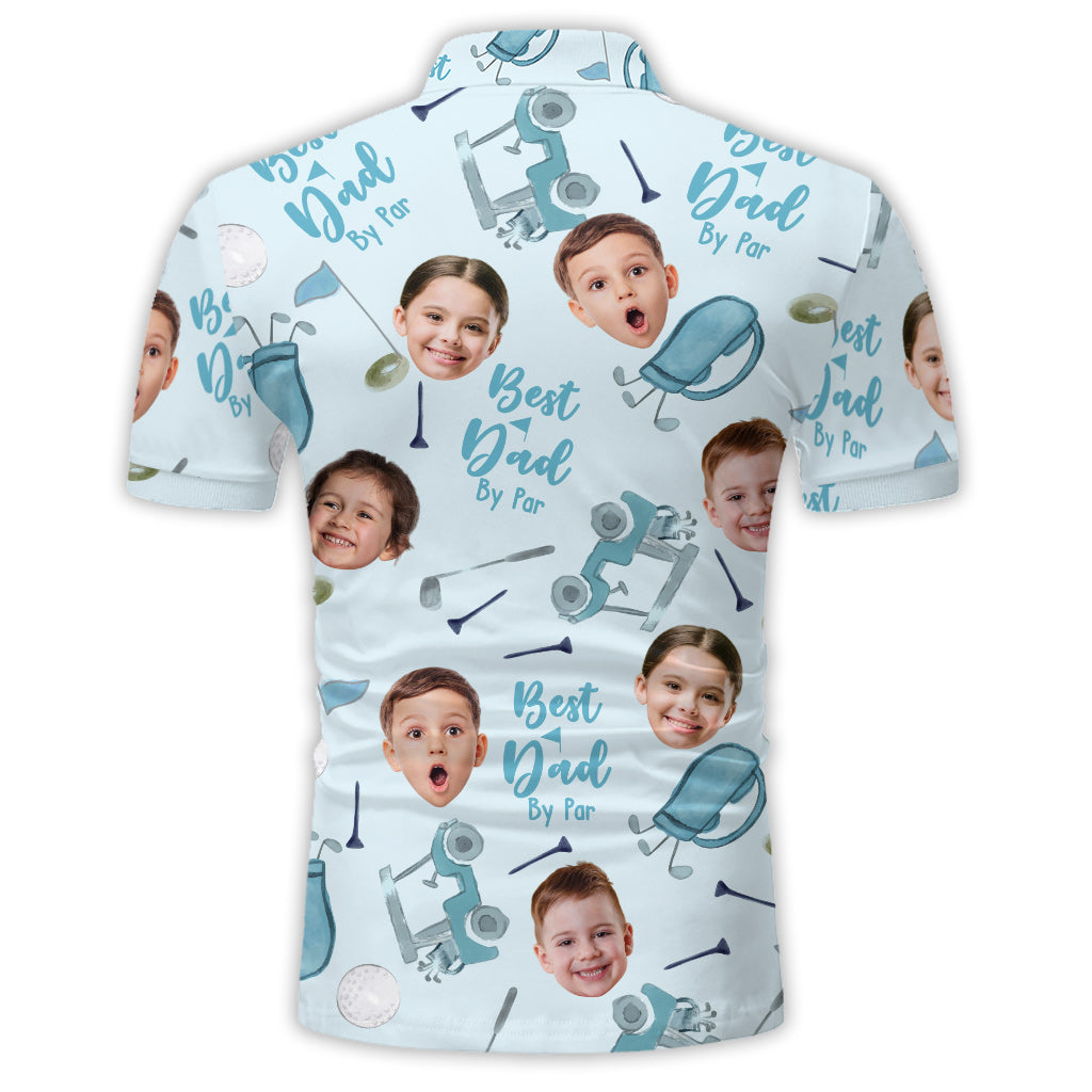 Meilleur papa selon le par - Polo de golf personnalisé