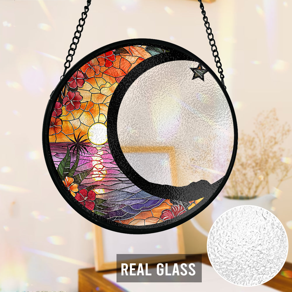 En souvenir de votre chien - Attrape-soleil personnalisé en vitrail