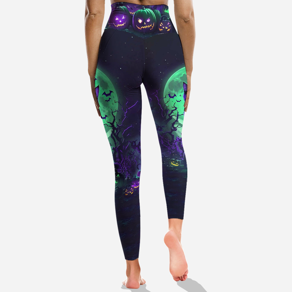 Chat Noir Mystérieux - Sweat à capuche et leggings personnalisés Chat Noir