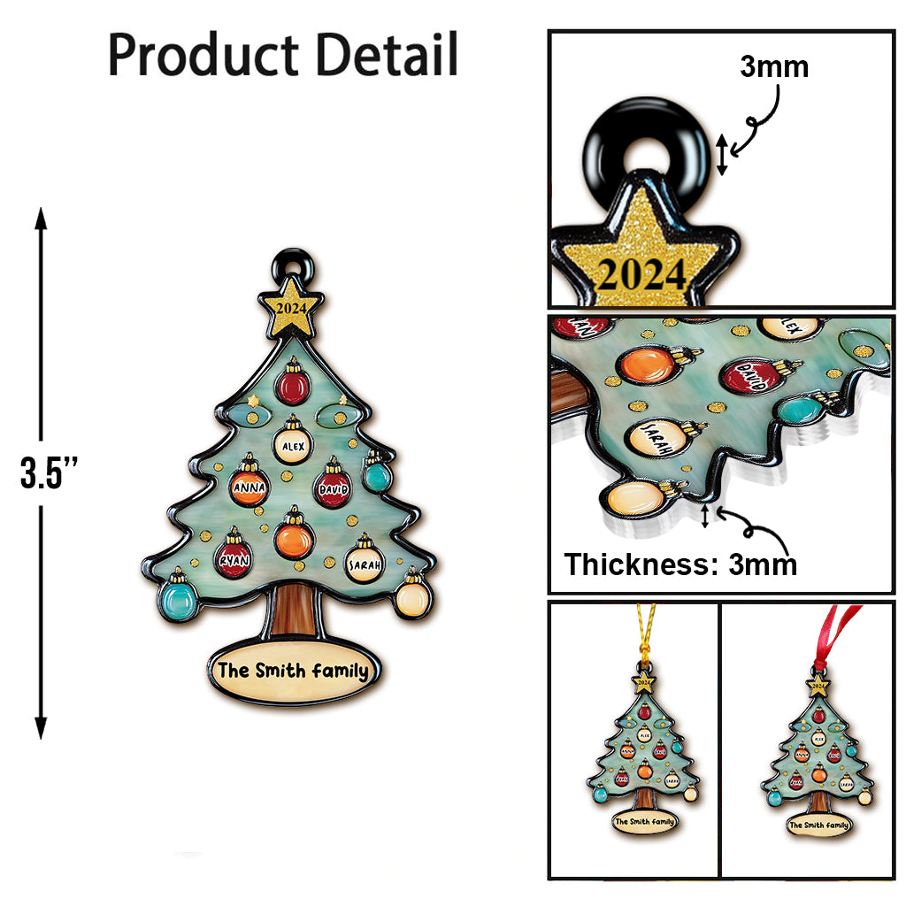 Merry Christmas - Personalized Family Ornament