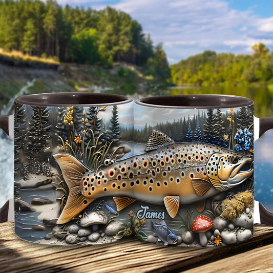 Mug personnalisé « Passionné de pêche »