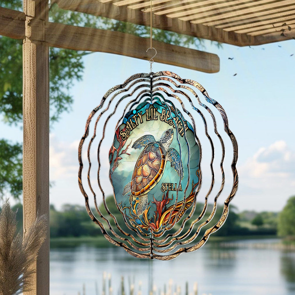 Salty Lil' Beach - Girouette tortue personnalisée