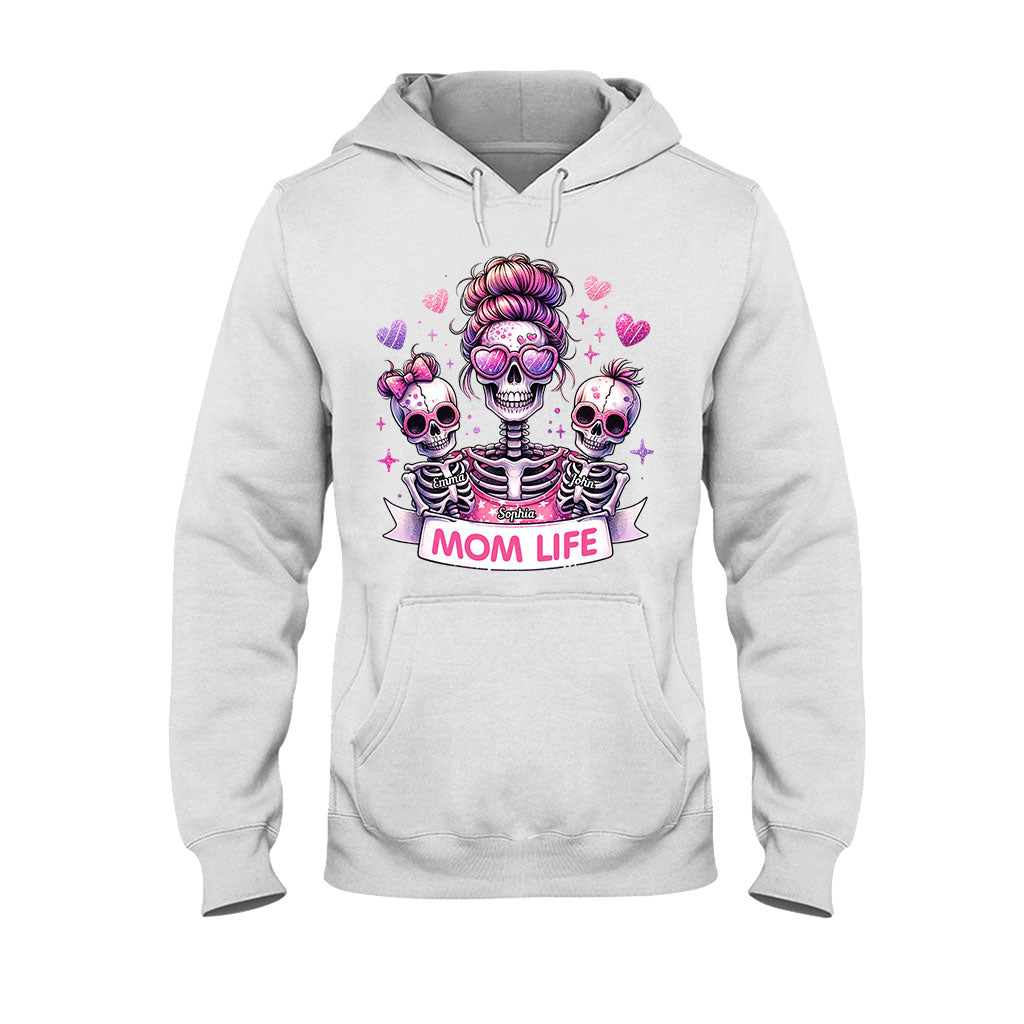 Vie de maman - T-shirt et sweat à capuche personnalisés avec tête de mort
