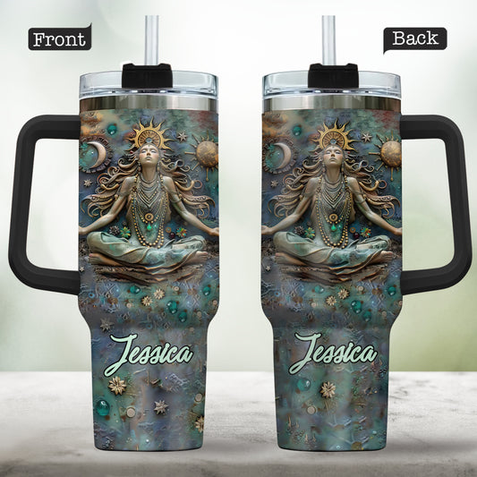 Lose Your Mind Find Your Soul - Personalized Yoga Tumbler With Handle