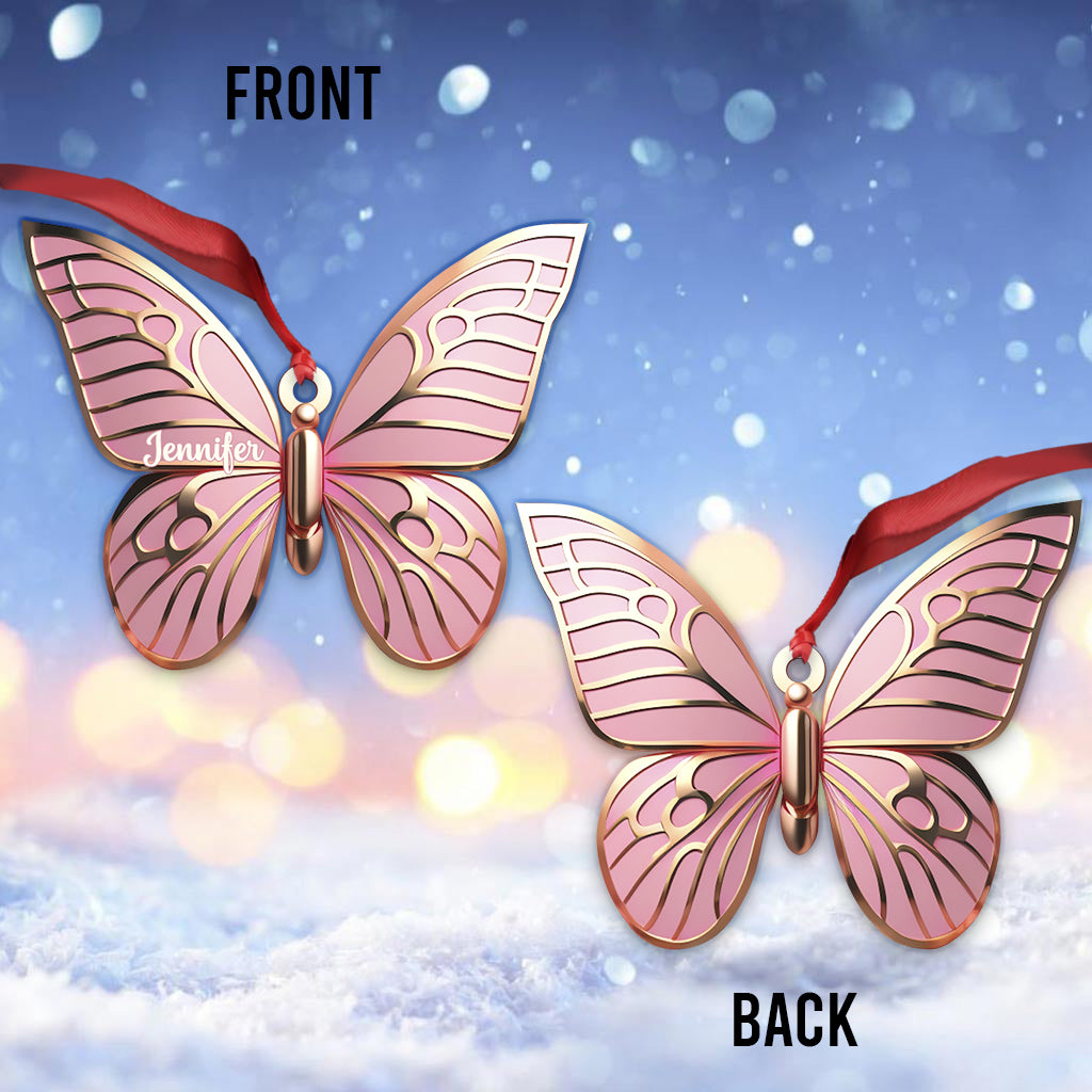 Love Butterflies - Personalized Butterfly Ornament