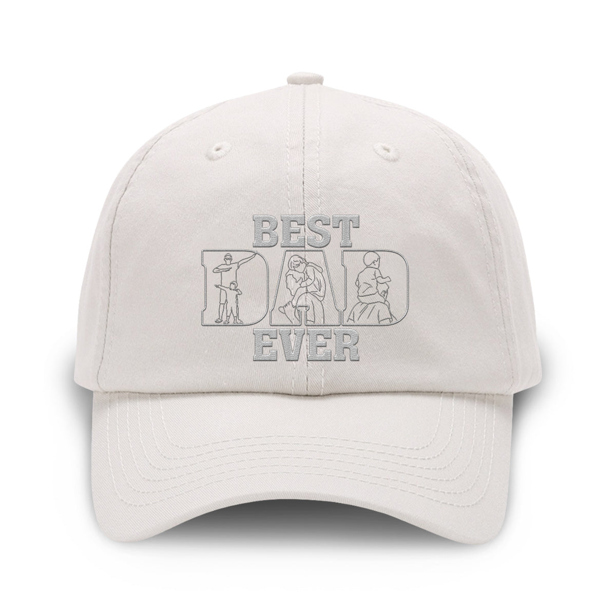 Meilleur papa/maman/grand-mère/grand-père/oncle... de tous les temps - Casquette classique brodée personnalisée pour père