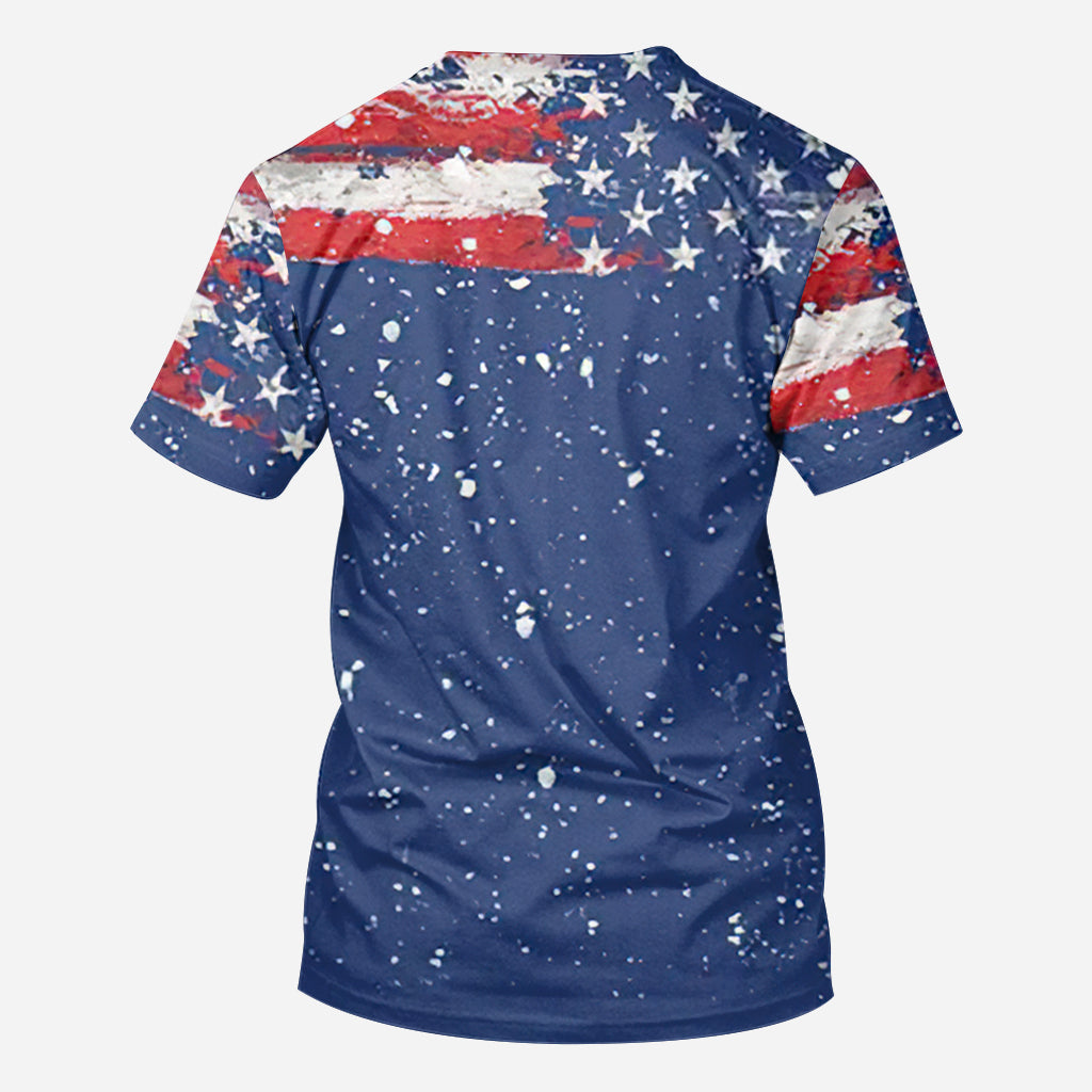Star Stripes And Running For The Calling Light - Personalized Nurse All Over Shirt