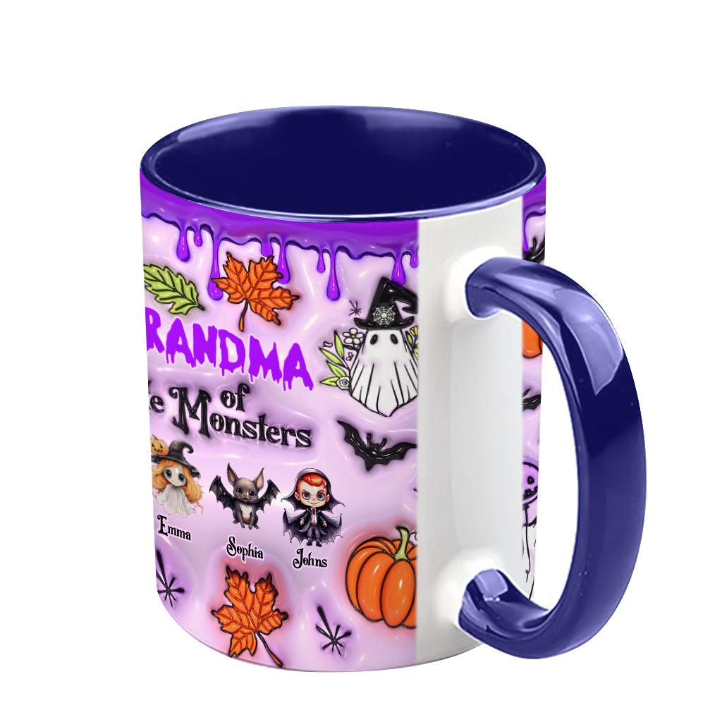 Mug personnalisé « Grand-mère des petits monstres » (tous titres)