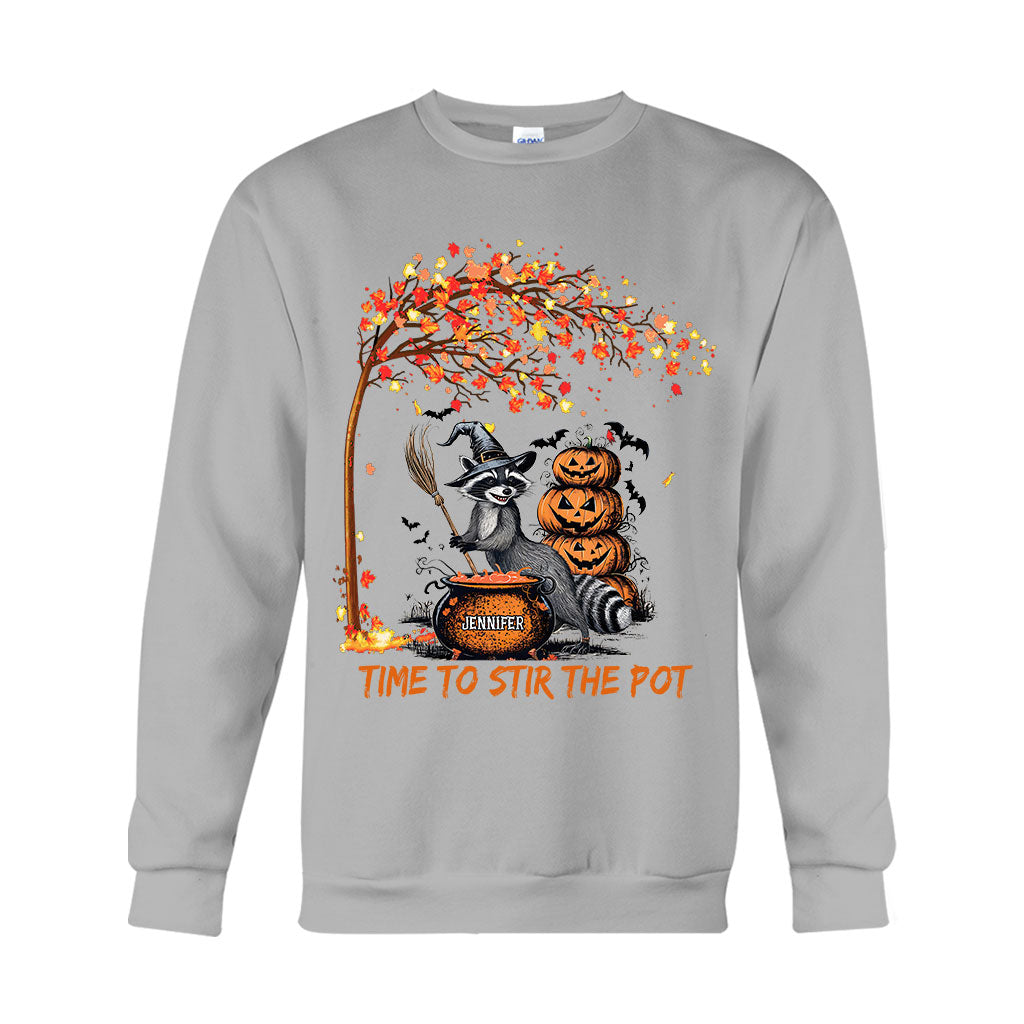 Il est temps de préparer une potion de sorcière - T-shirt et sweat à capuche personnalisés avec raton laveur