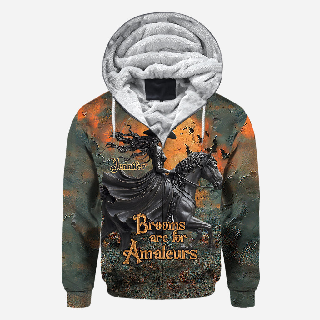 Les balais, c'est pour les amateurs - T-shirt personnalisé avec motif cheval