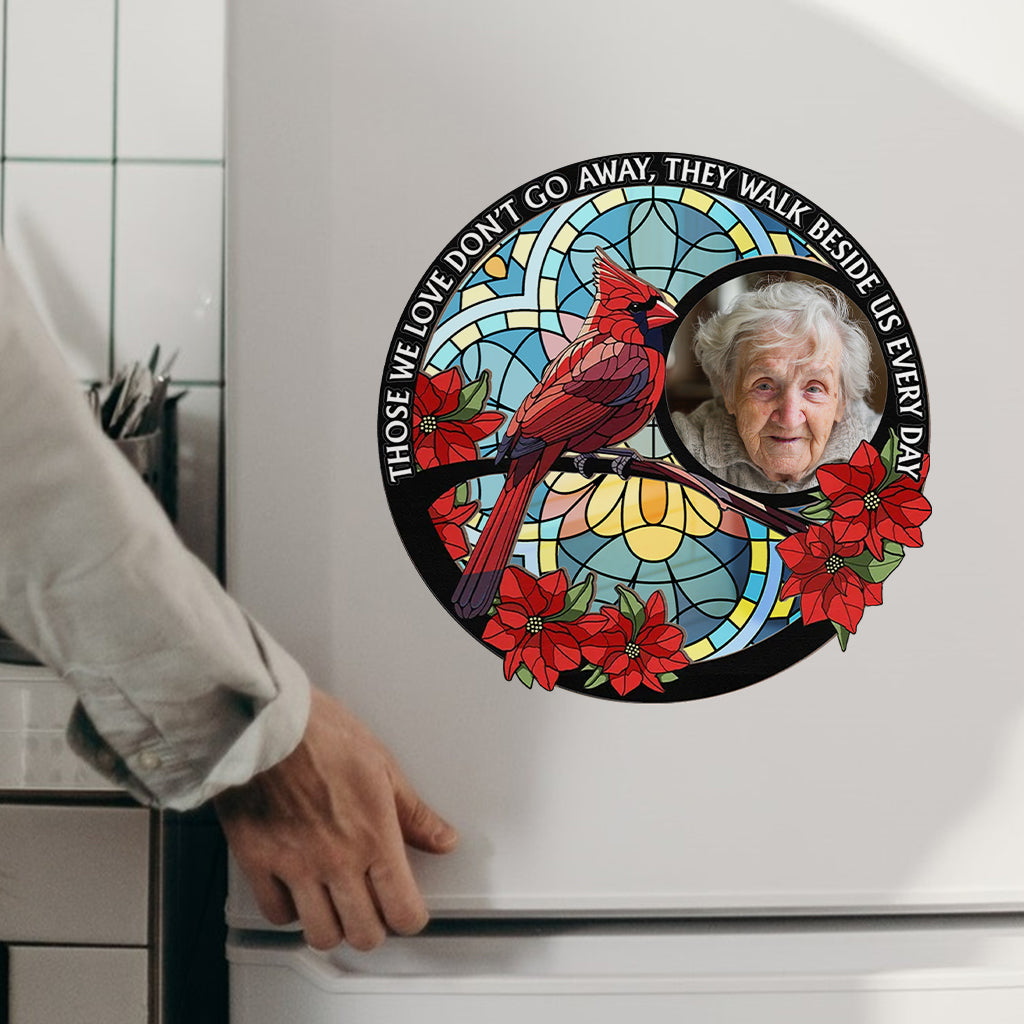 Ceux que nous aimons ne nous quittent jamais - Cardinal - Autocollant commémoratif personnalisé découpé à la forme